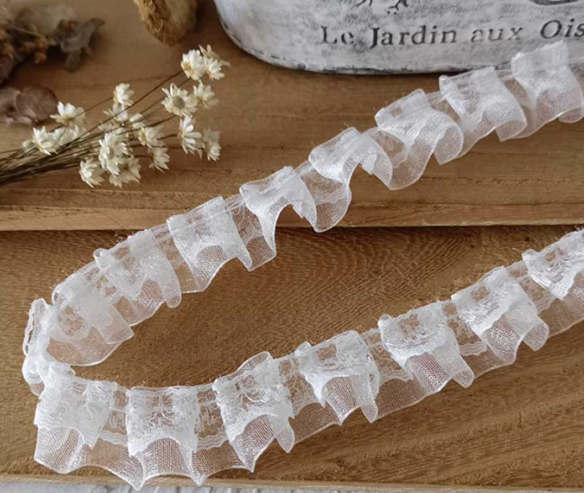 3 Meters / 2cm / Off White / Headband Lace Trim LF025