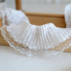 2 Meters / 7cm / Off White / Double Layers Lace Trim LF026