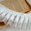 2 meters / 8cm / Off White / Double Layers Lace Trim LF028