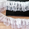 2 meters / 8cm / Off White /  Double Layer Lace Trim  LF030