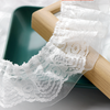 1 Meter / 5cm / Off White / Double Layers Lace Trim LF048