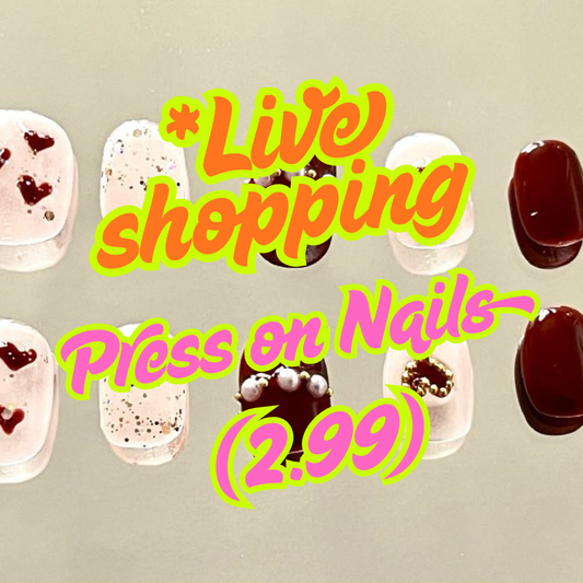 (2.99 Live Shopping use) 1 set Press on Nails (without tool)