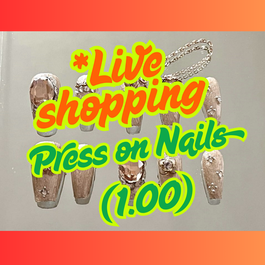 (1.00 Live Shopping use) 1 set Press on Nails