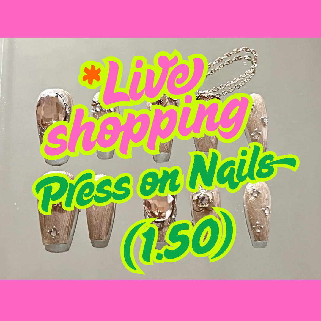 (1.50 Live shopping use) 1 set Press on Nails  (without tool)