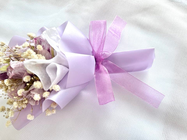 Mini Dried Flower Bouquet, Birthday Flower, Purple Flower Birthday Gift MB001