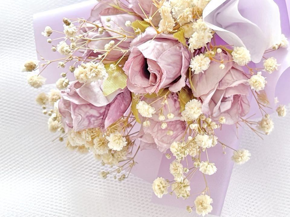Mini Dried Flower Bouquet, Birthday Flower, Purple Flower Birthday Gift MB001