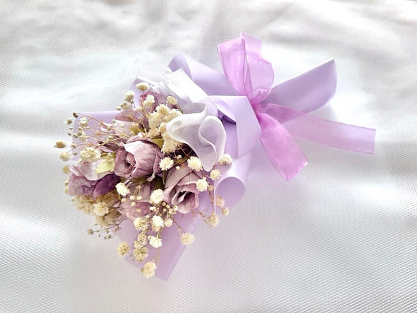 Mini Dried Flower Bouquet, Birthday Flower, Purple Flower Birthday Gift MB001