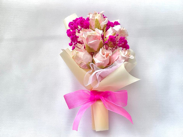 Mini Dried Flower Bouquet, Birthday Flower, Purple Flower Birthday Gift MB002