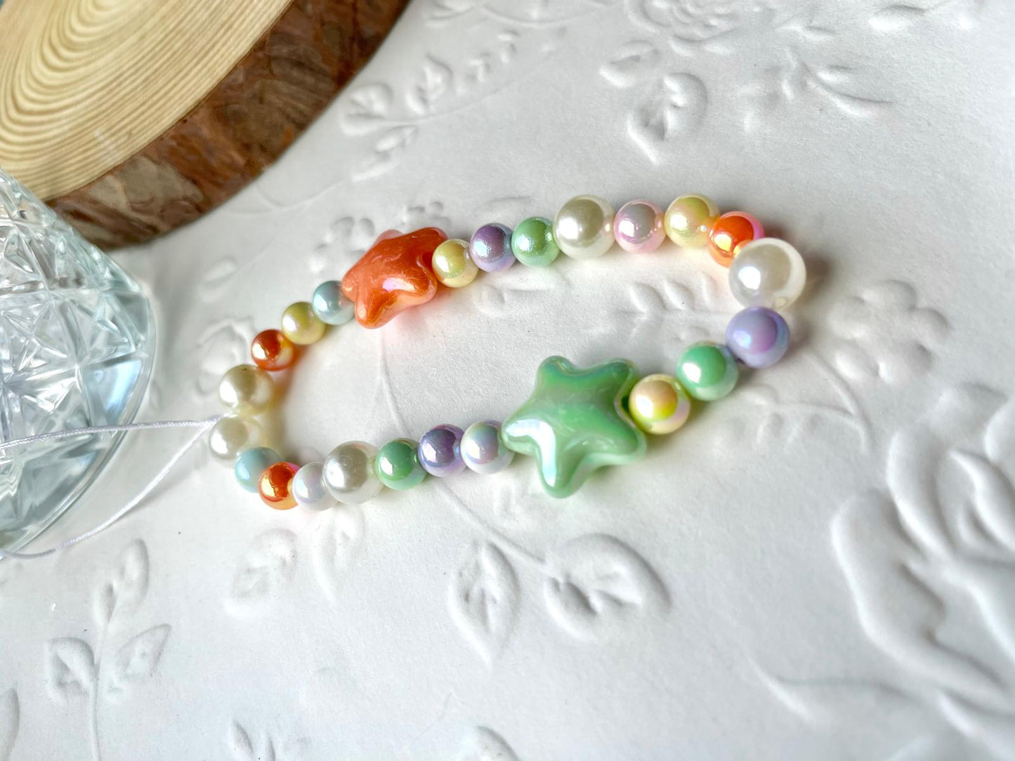 Handmade Pearl Bead Phone Strap / Elegant Beaded Mobile Charm / Bridal Phone Accessory | Luxury Crystal Phone Jewelry MC003