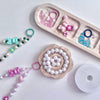 2 sets / DIY Mobile Phone Strap Kit, Jewellery Making Kit MC005