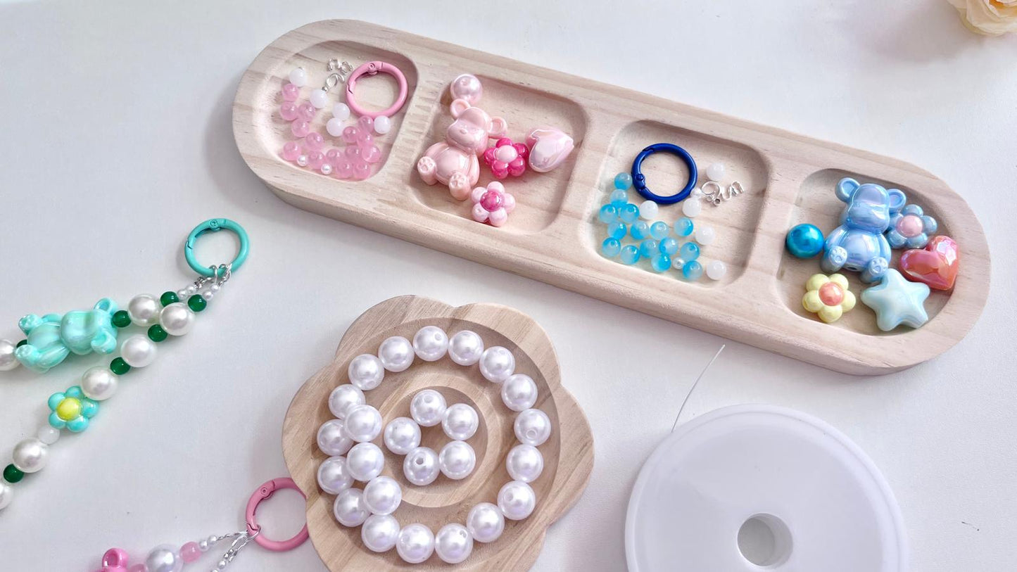 2 sets / DIY Mobile Phone Strap Kit, Jewellery Making Kit MC005