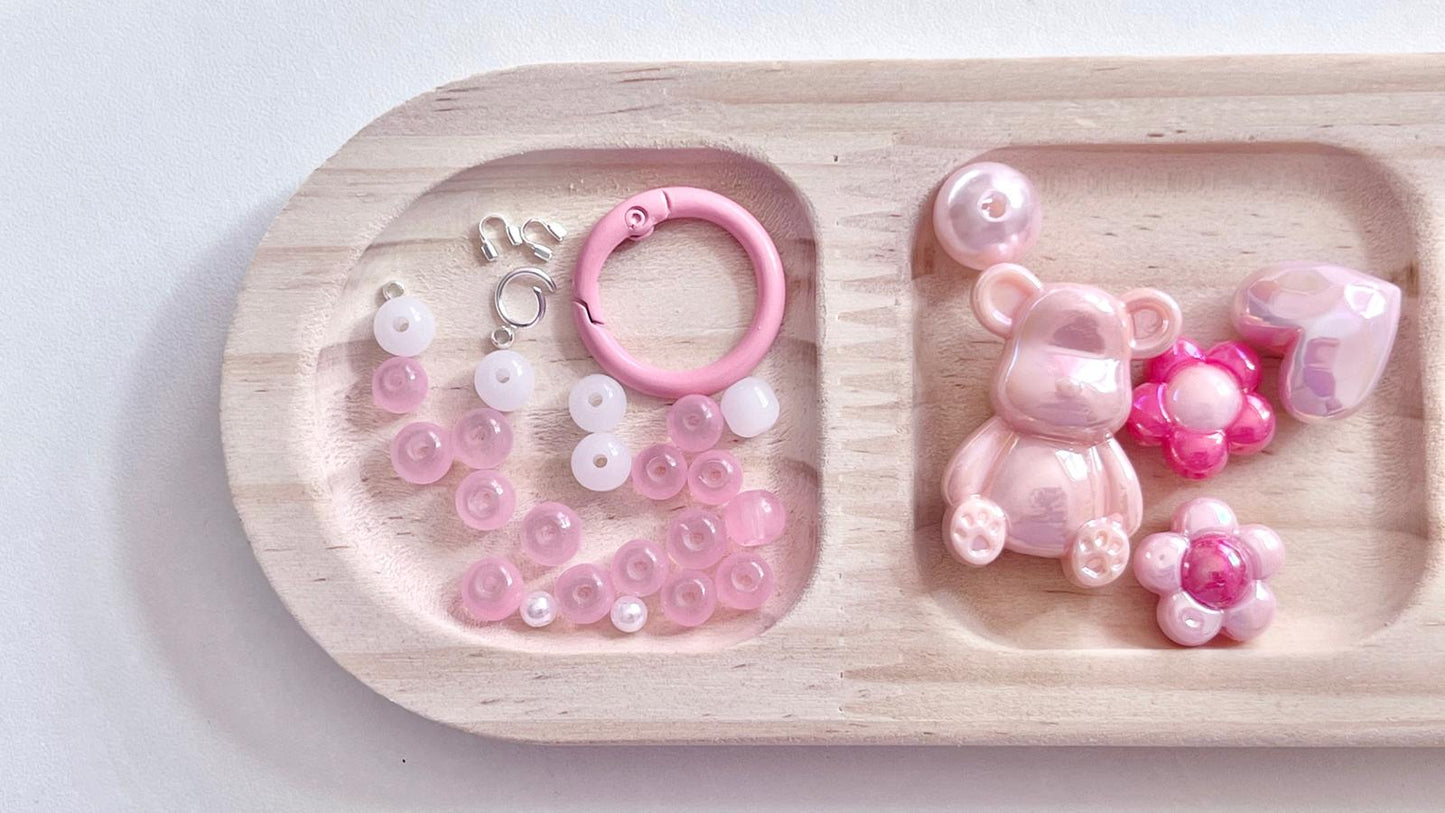 2 sets / DIY Mobile Phone Strap Kit, Jewellery Making Kit MC005