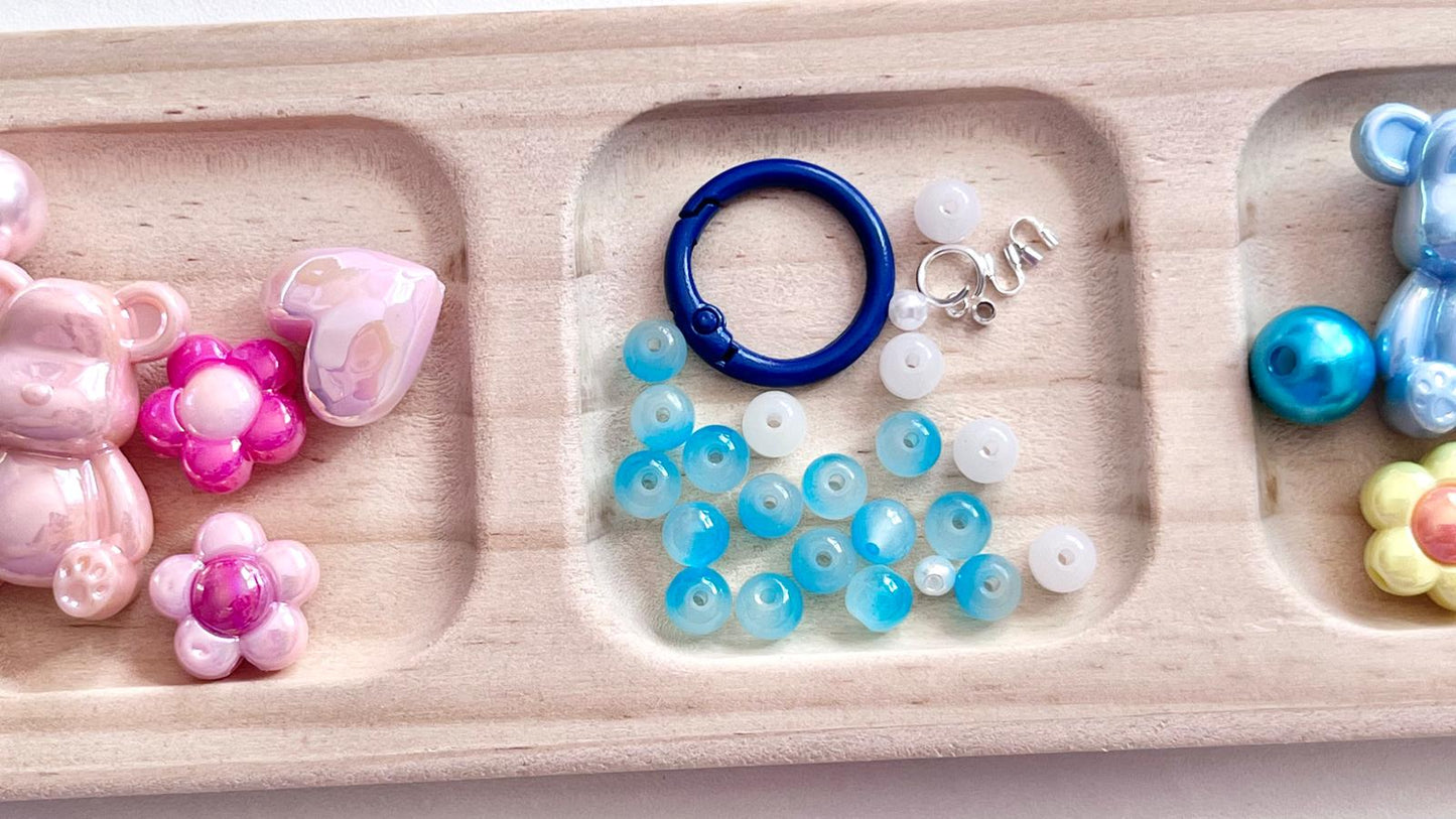 2 sets / DIY Mobile Phone Strap Kit, Jewellery Making Kit MC005