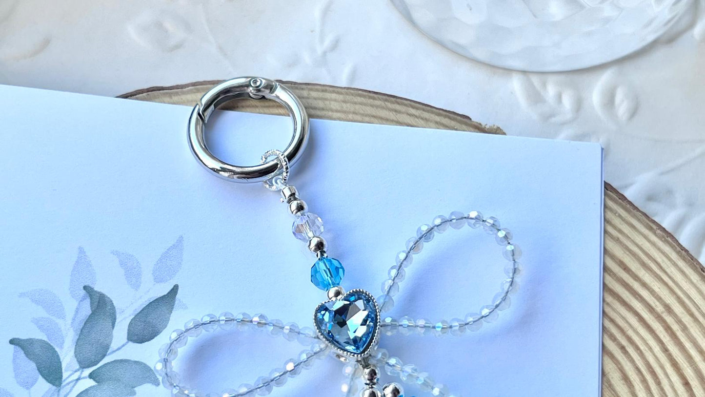 Handmade Crystal Beaded Mobile Phone Charm, Handbag Charm MC006