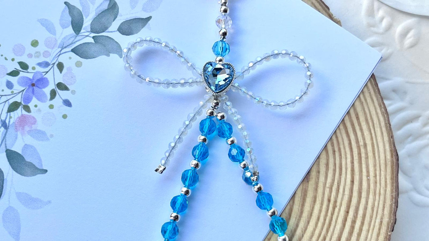 Handmade Crystal Beaded Mobile Phone Charm, Handbag Charm MC006