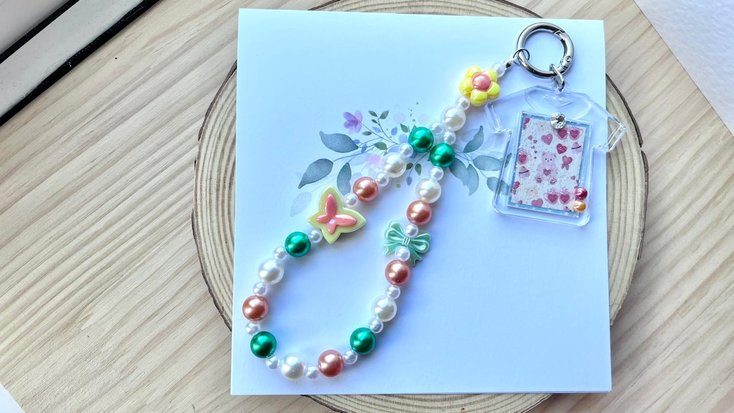 Handmade Kids Acrylic Beaded Mobile phone strap charm, mobile phone accessories (MC007)