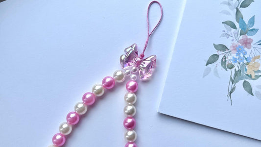Handmade Acrylic Beaded Mobile phone strap charm, mobile phone accessories (MC009)