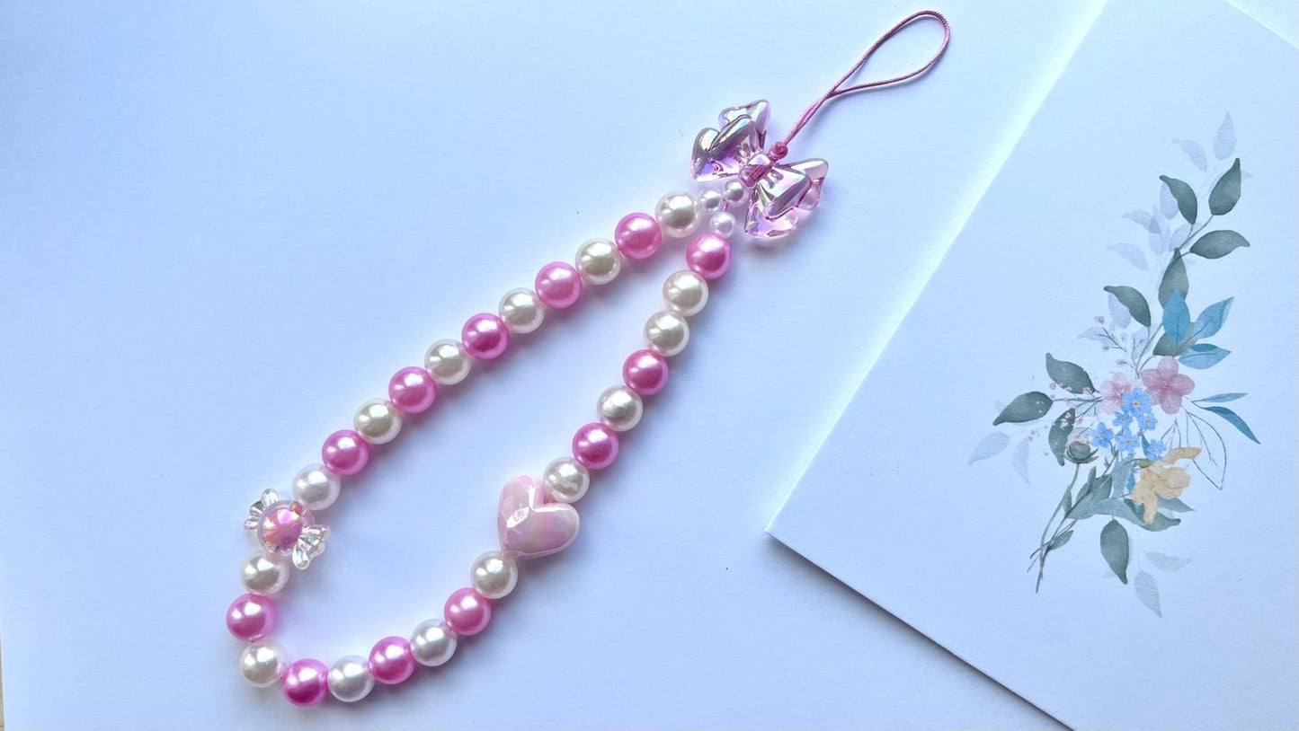 Handmade Acrylic Beaded Mobile phone strap charm, mobile phone accessories (MC009)