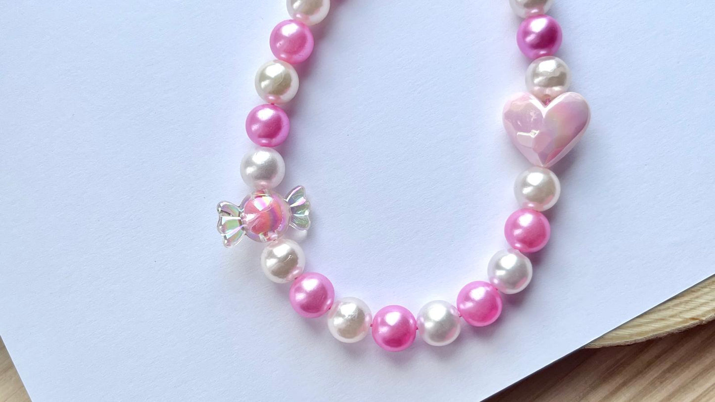 Handmade Acrylic Beaded Mobile phone strap charm, mobile phone accessories (MC009)