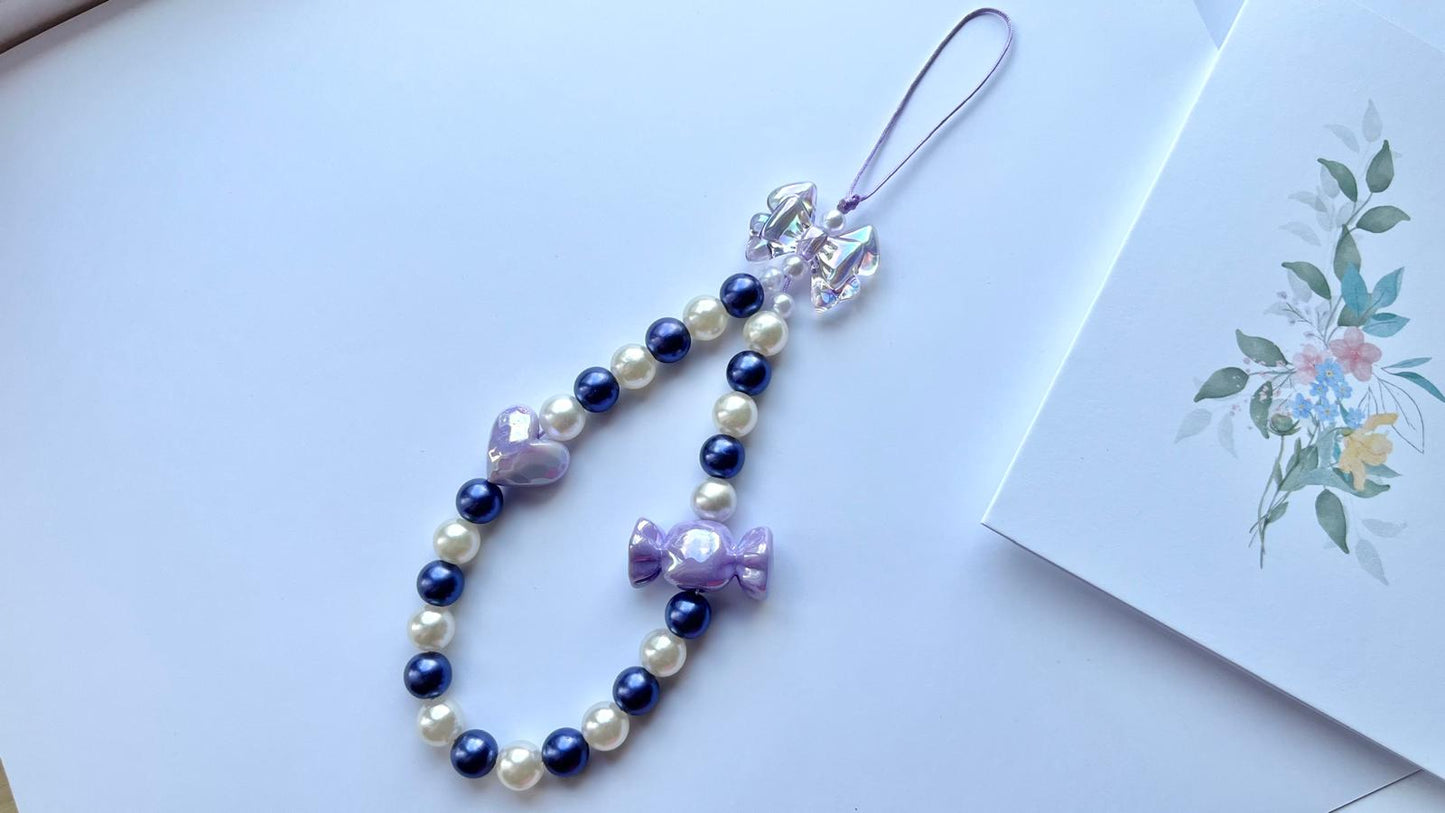 Handmade Acrylic Beaded Mobile phone strap charm, mobile phone accessories (MC011)