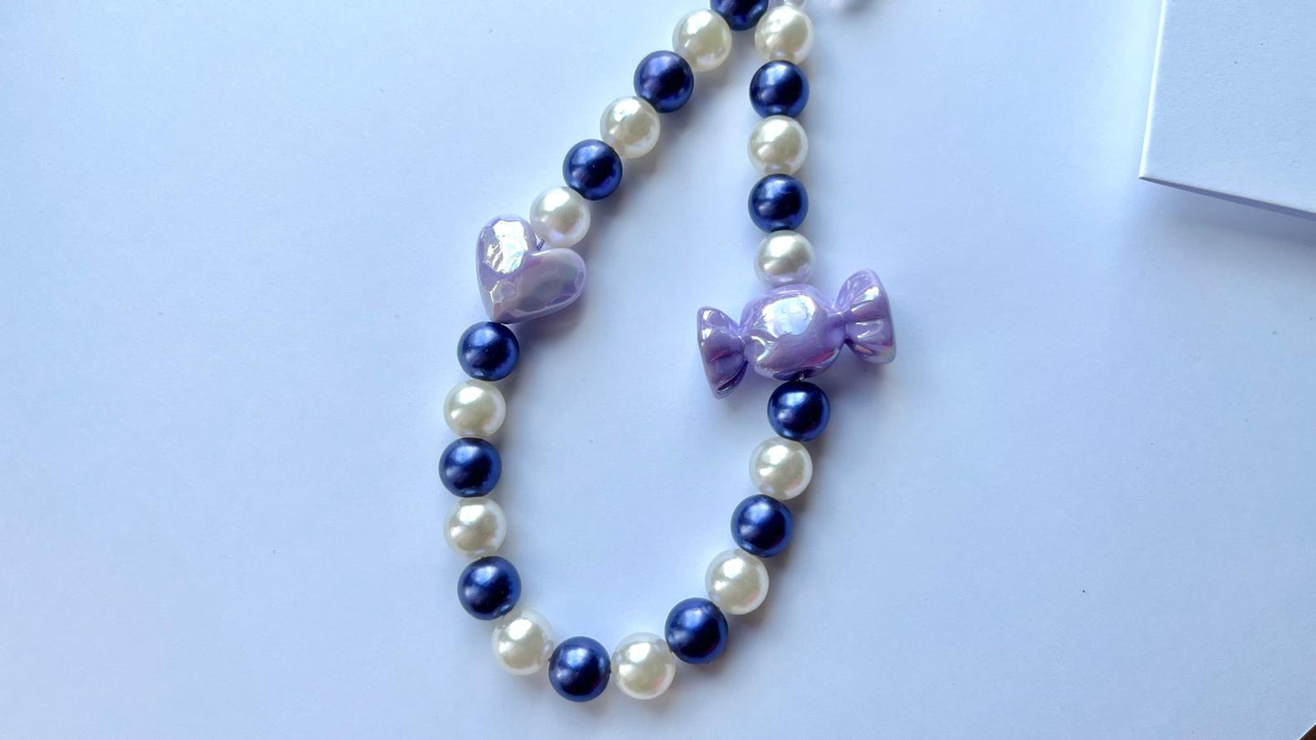 Handmade Acrylic Beaded Mobile phone strap charm, mobile phone accessories (MC011)