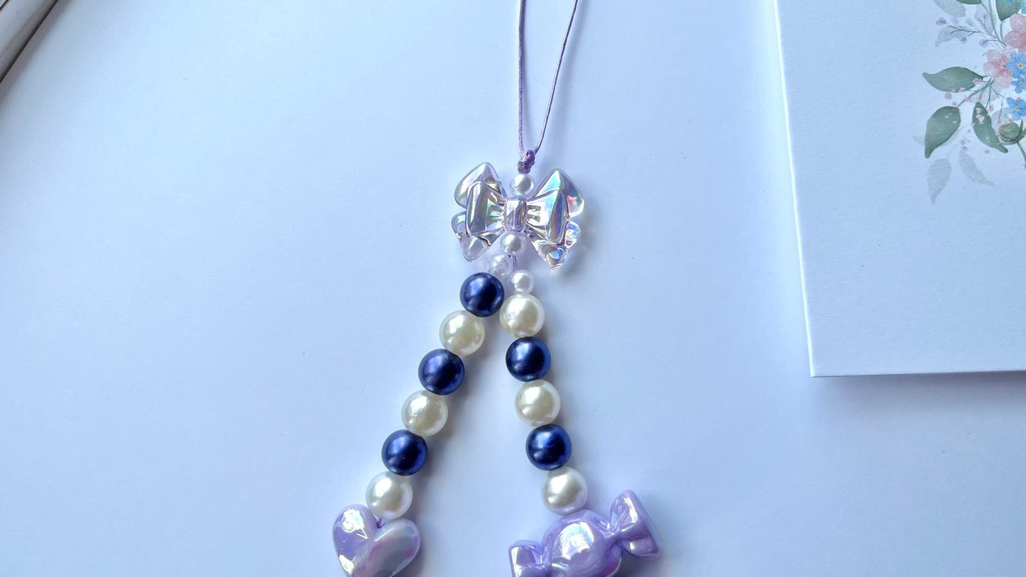 Handmade Acrylic Beaded Mobile phone strap charm, mobile phone accessories (MC011)