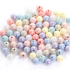 6mm, 8mm, 10mm / 80g Random Colour Macarone Round Beads