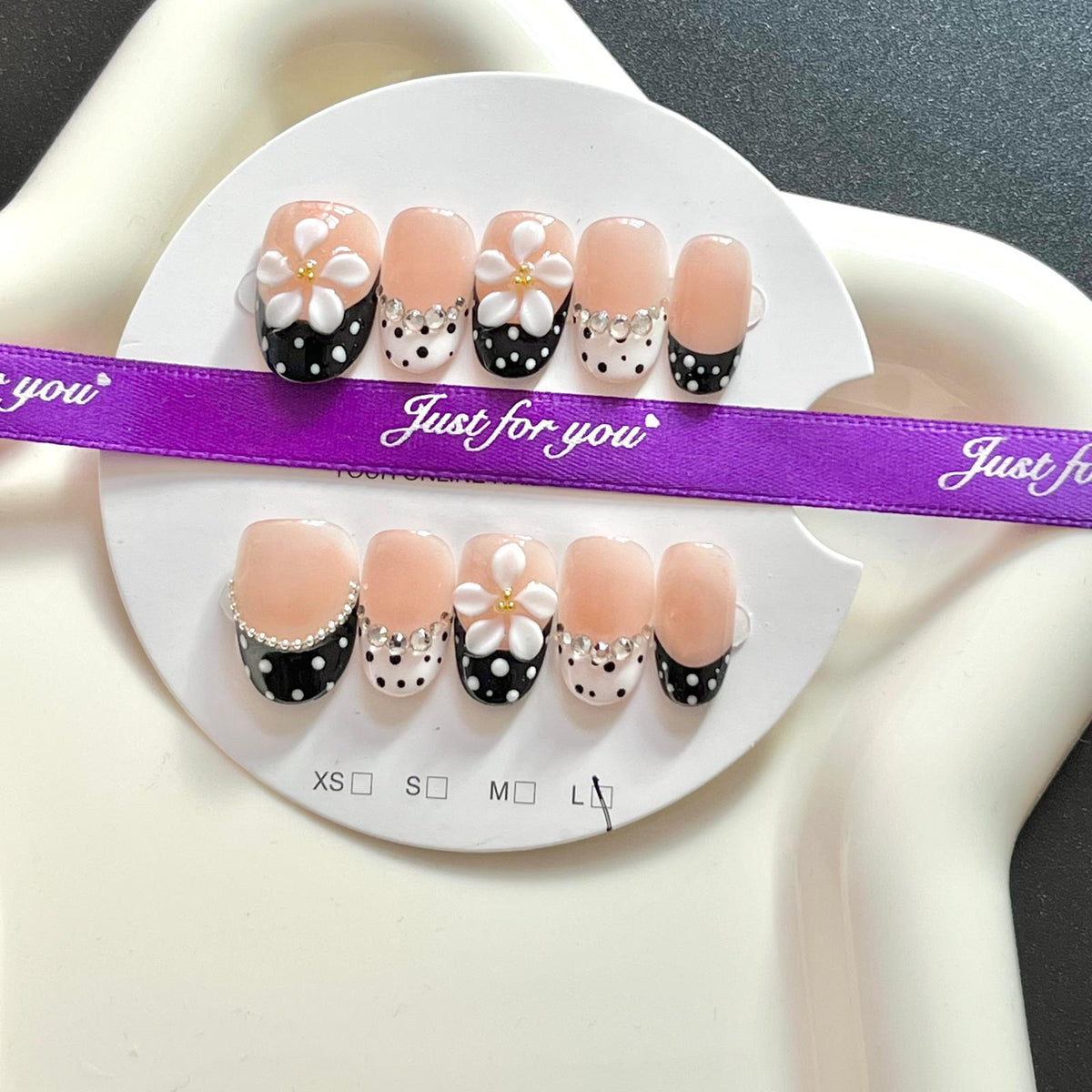 (N001) 1 set Press on Nails, Acrylic Nails