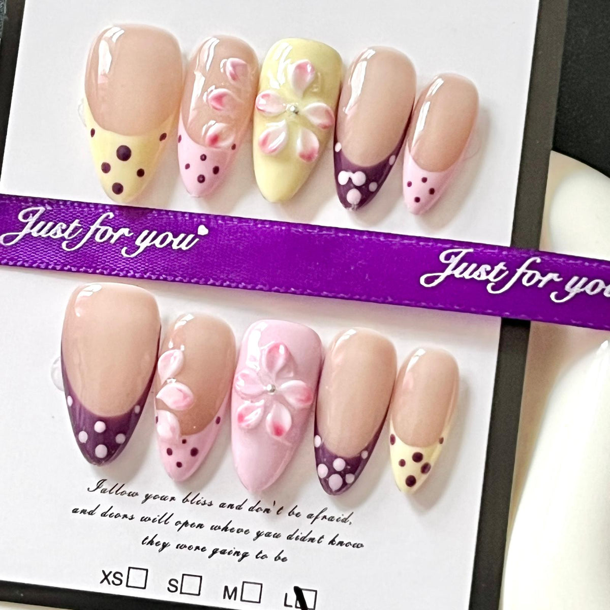 (N003) 1 set Press on Nails without tool