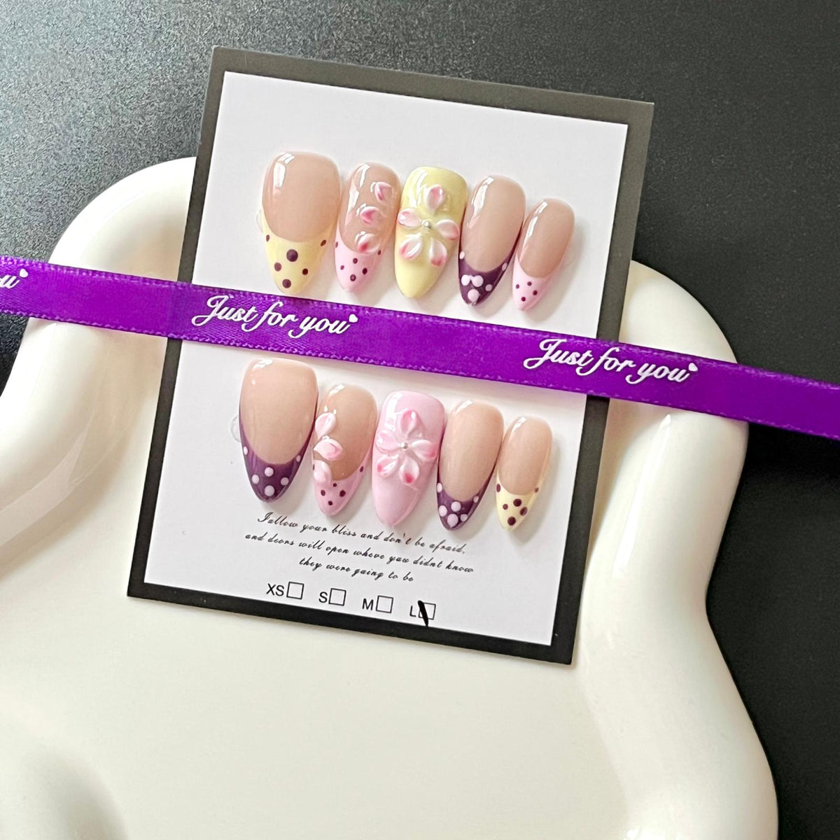 (N003) 1 set Press on Nails without tool