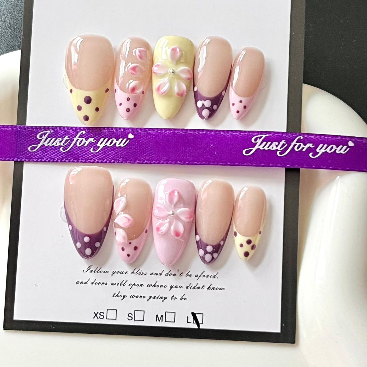(N003) 1 set Press on Nails without tool