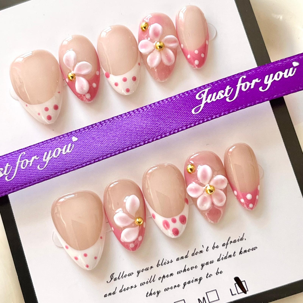 (N004) 1 set Press on Nails without tool