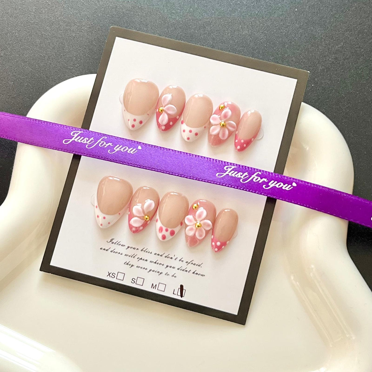 (N004) 1 set Press on Nails without tool