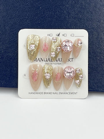 10 pcs / Press On Nails N047 (Size S)