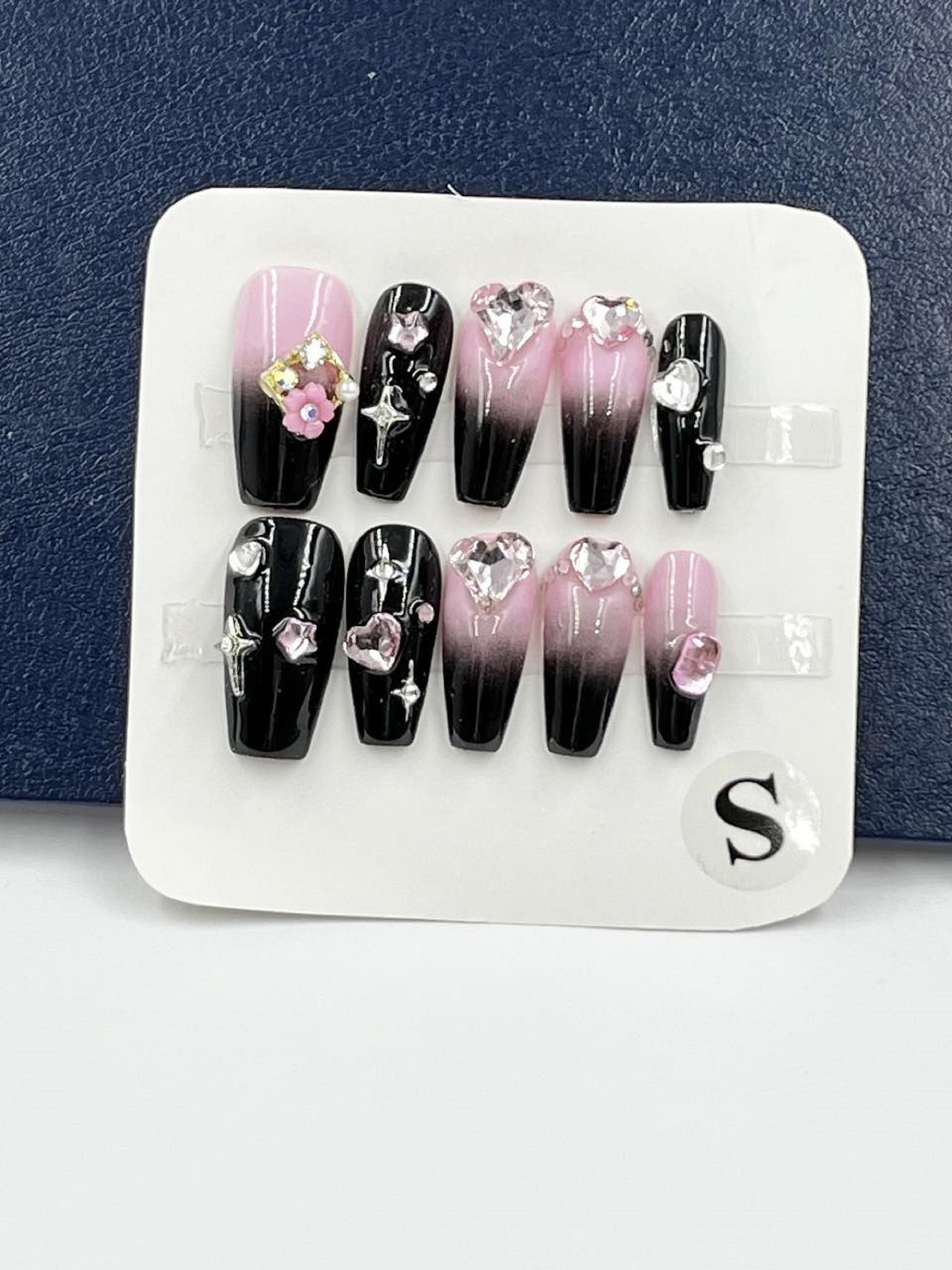 10 pcs / Press On Nails N048 (Size S)