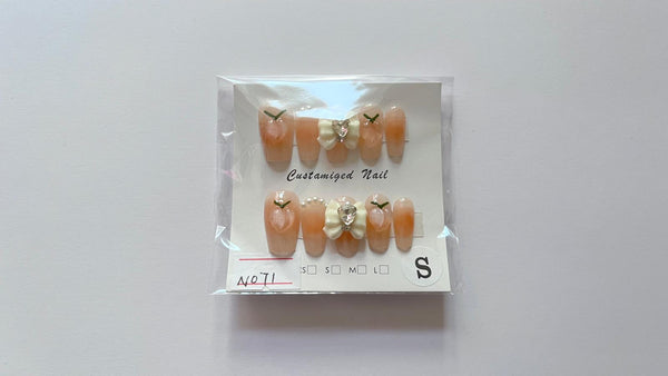 10 pcs / Press On Nails N071 (Size S)