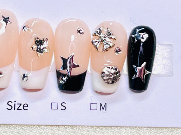 10 pcs / Press On Nails N072 (Size S)