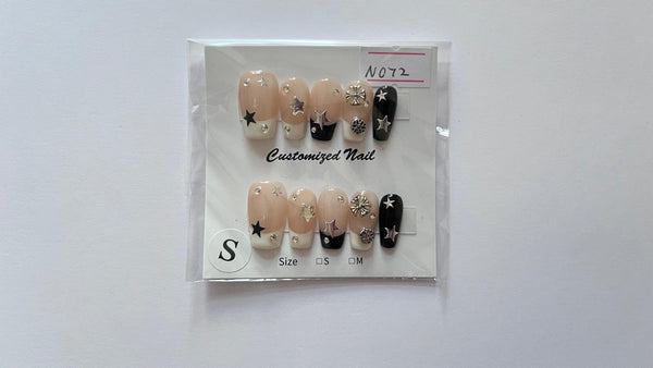 10 pcs / Press On Nails N072 (Size S)
