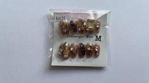 1 set Fake / False Press On Nails N075
