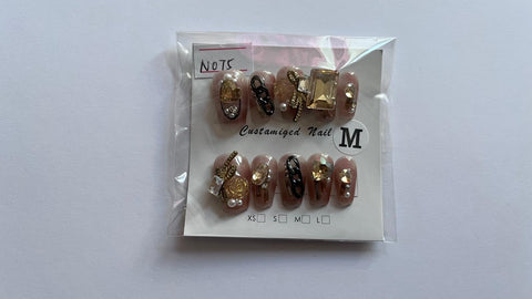1 set Fake / False Press On Nails B478
