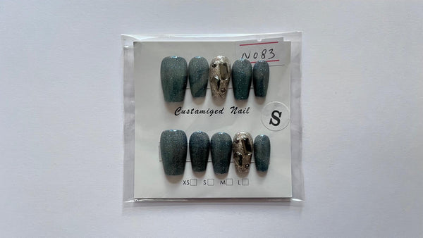 10 pcs / Press On Nails N083 (Size S)