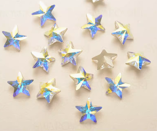 10 pcs / 6mm / Mini Point Back Stars, Accessories Decorations NC002