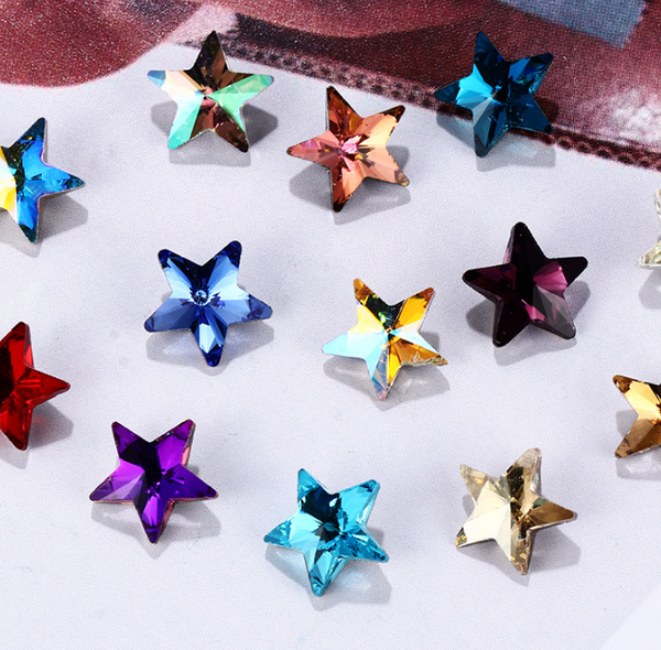 10 pcs / 6mm / Mini Point Back Stars, Accessories Decorations NC002