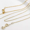 (NK008) 48cm x 2 strands / Gold Plated Chain