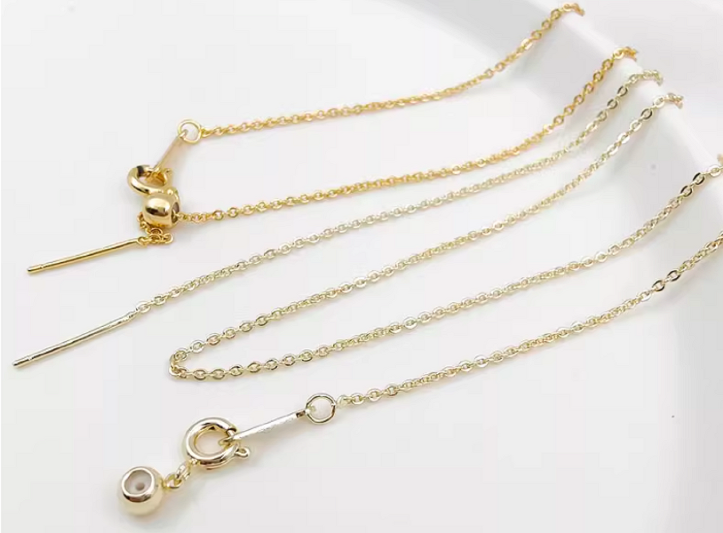 (NK008) 48cm x 2 strands / Gold Plated Chain