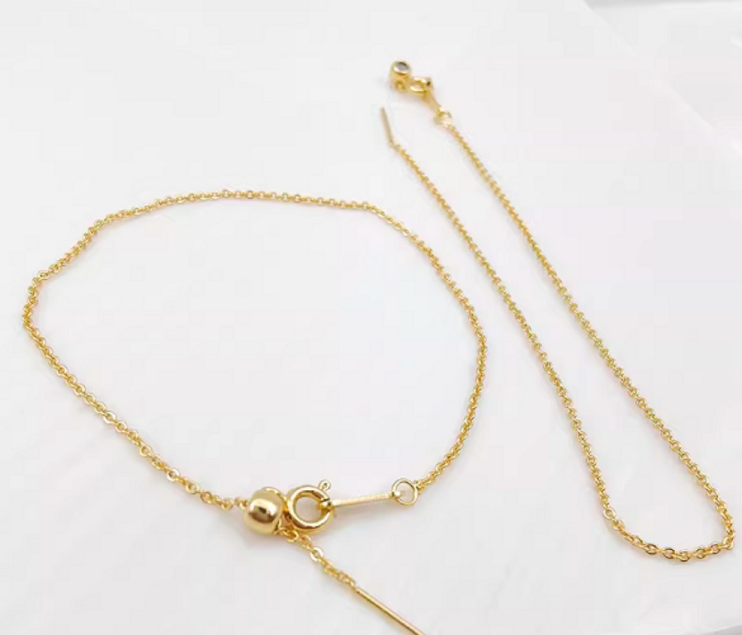 (NK008) 48cm x 2 strands / Gold Plated Chain