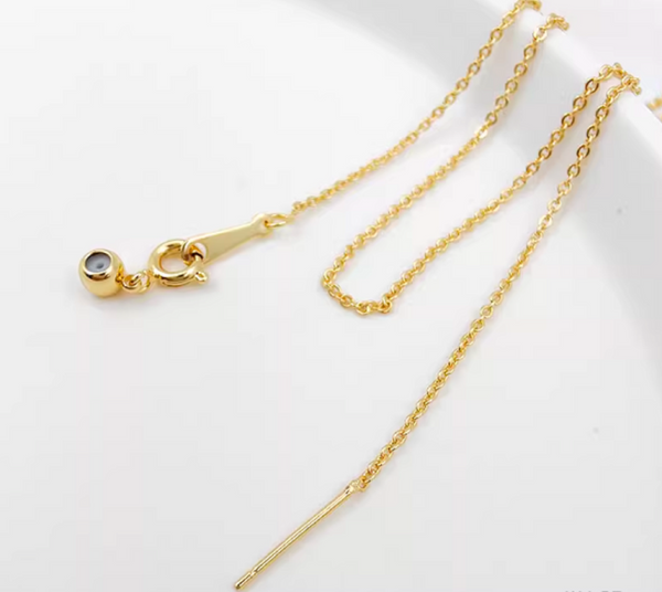 48cm x 2 strands / Gold Plated Chain  NK008