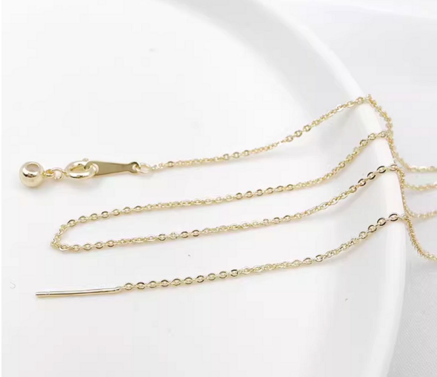 (NK008) 48cm x 2 strands / Gold Plated Chain