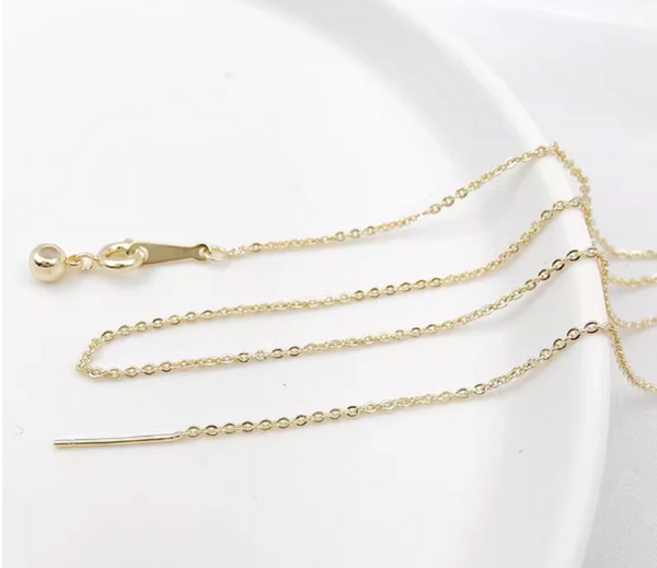 48cm x 2 strands / Gold Plated Chain  NK008