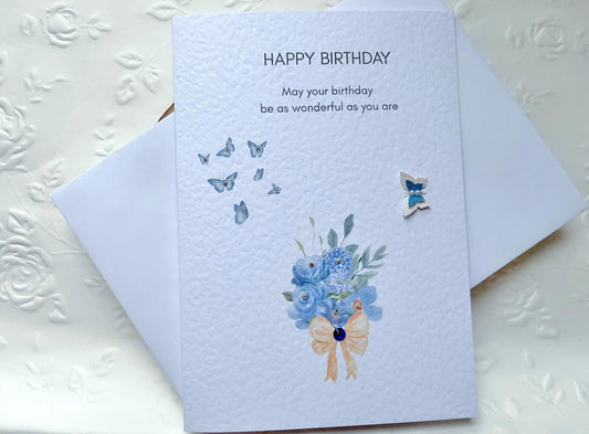 Handmade Birthday Card with Envelope, Greeting Card P014